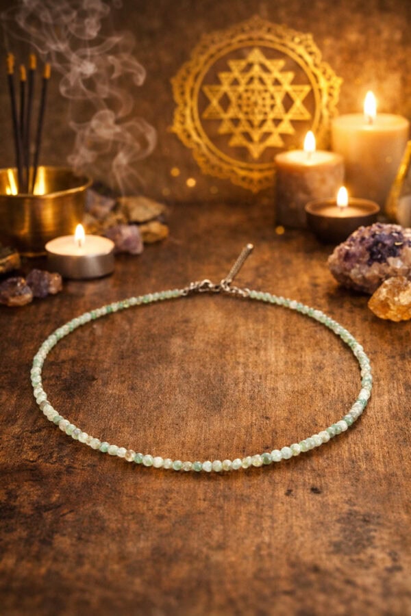 collier en jade : chance & sérénité