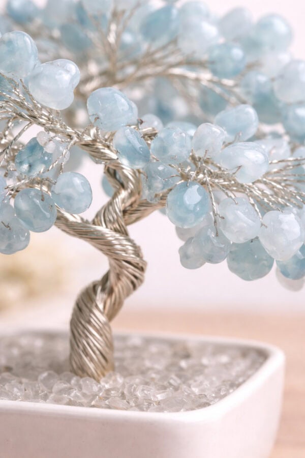 arbre de vie en aigue marine : clarté mentale & sérénité