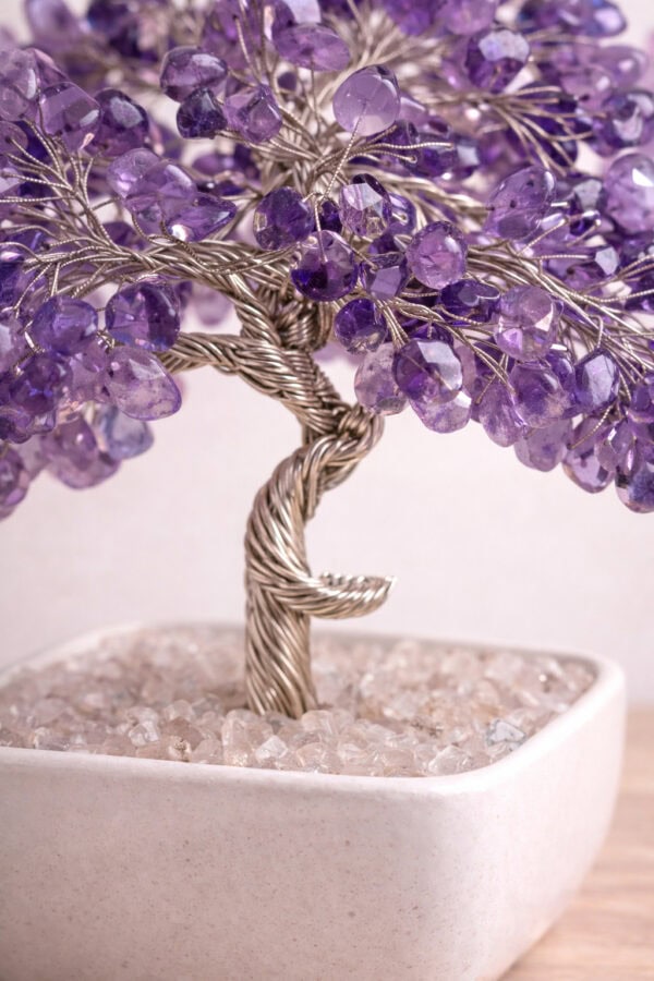 arbre de vie en améthyste : sagesse intérieure