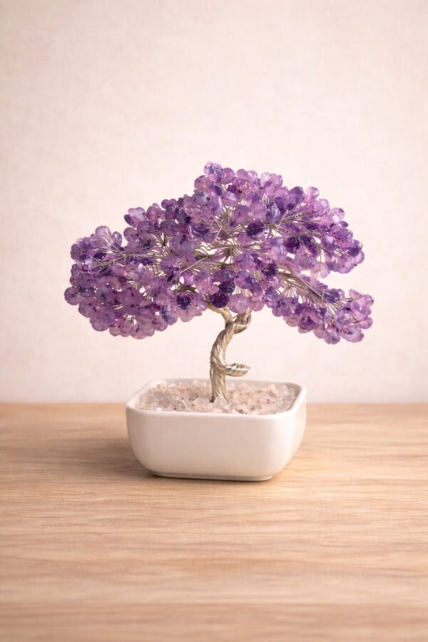 arbre de vie en améthyste : sagesse intérieure