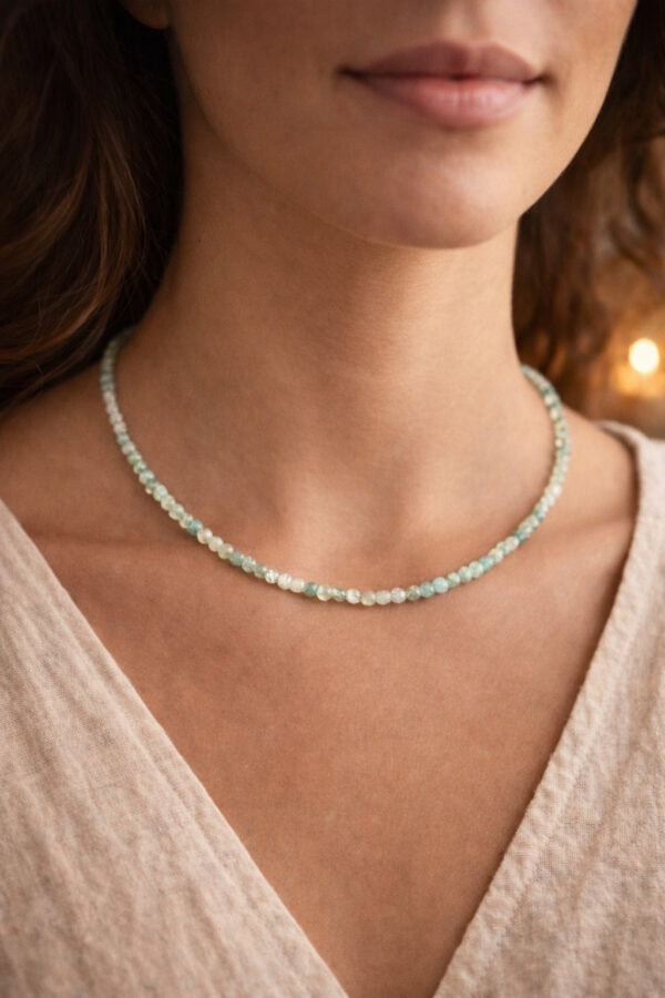 collier en jade : chance & sérénité