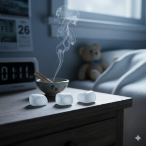 sélénite (qualité a) clarté mentale, sommeil paisible & purification