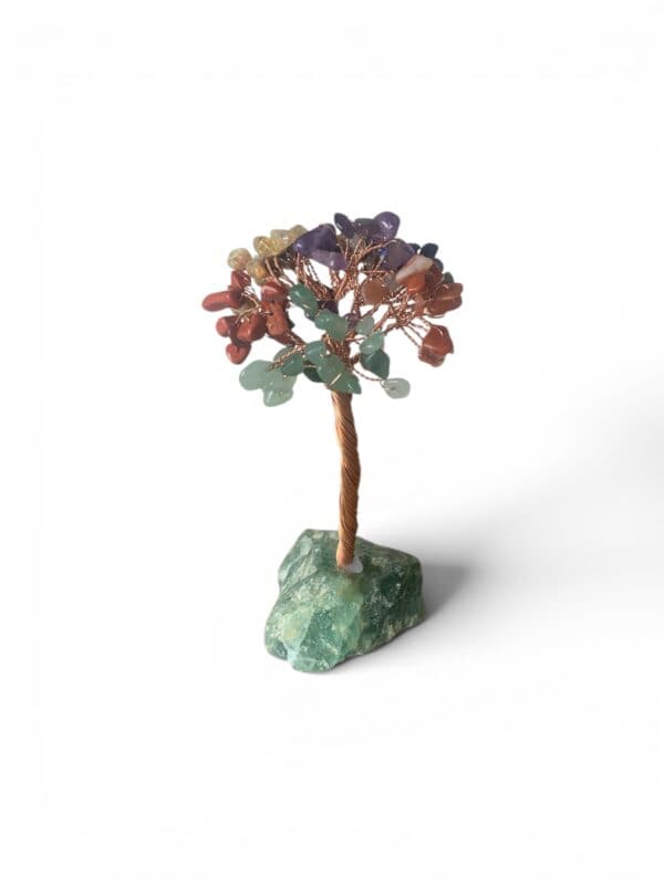 arbre de vie 7 chakras base fluorite : le pilier de prospérité arbre de vie 7 chakras base fluorite : le pilier de prospérité