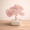 arbre de vie en quartz rose naturel Énergie d'amour et sérénité