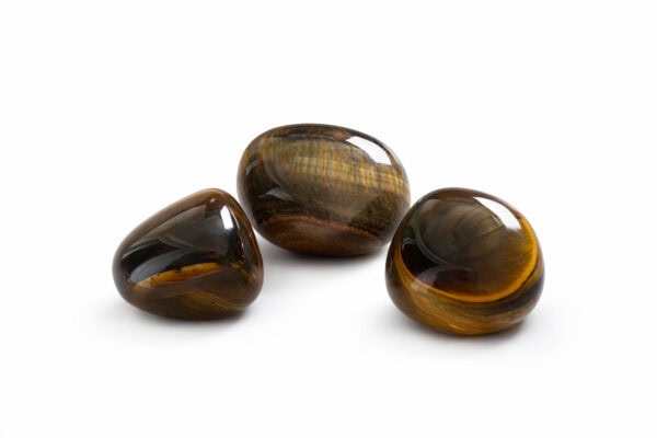 Œil de tigre a pierre roulée protection & force intérieure (2 3 cm)