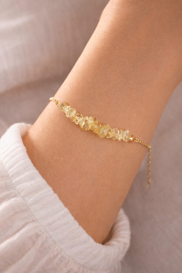 bracelet en citrine abondance & réussite bracelet en citrine abondance & réussite