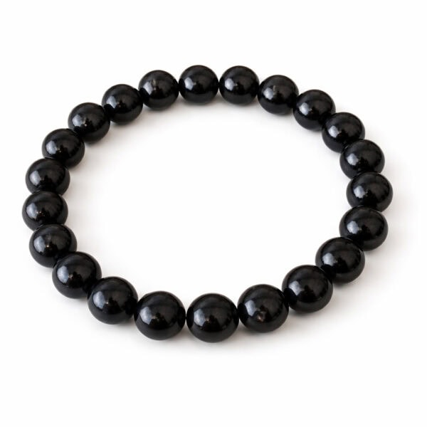 bracelet en obsidienne noire 8 mm