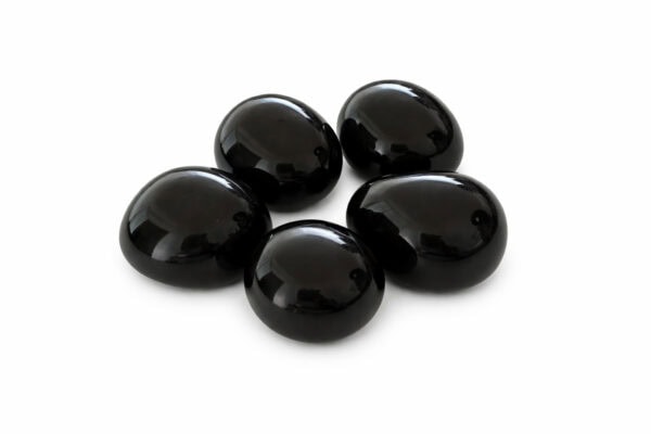 pierre roulée obsidienne noire