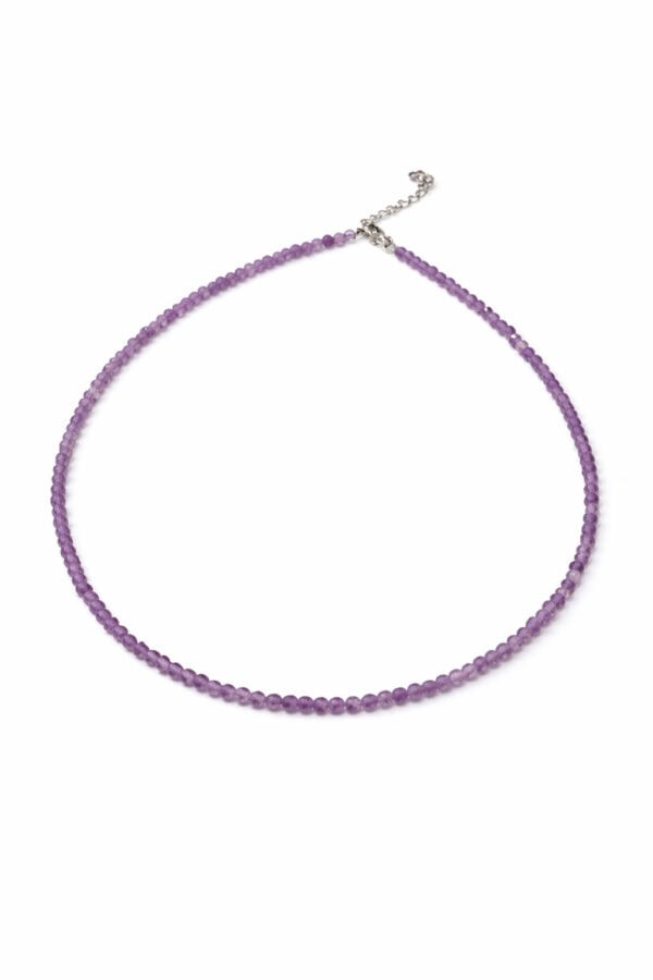 collier améthyste facettée sérénité et protection
