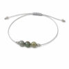 bracelet labradorite naturelle avec cordon ajustable