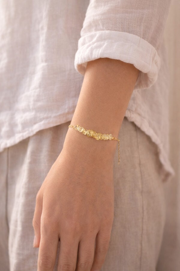 bracelet en citrine abondance & réussite bracelet en citrine abondance & réussite