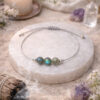 bracelet labradorite naturelle avec cordon ajustable
