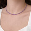 collier améthyste facettée sérénité et protection