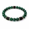 bracelet malachite & pierre de lave