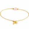 bracelet quartz rose élégant