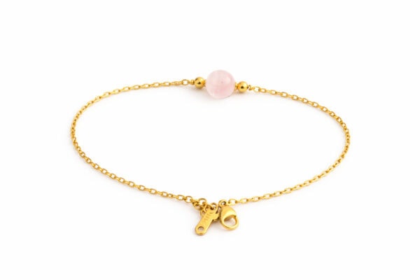 bracelet quartz rose élégant