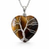 collier coeur oeil de tigre arbre de vie collier coeur oeil de tigre arbre de vie