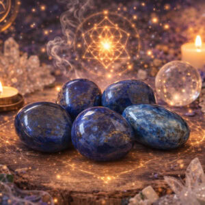 lapis lazuli en pierre roulée