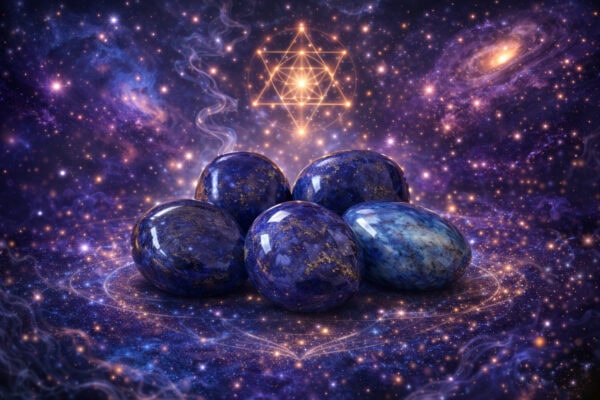 lapis lazuli en pierre roulée