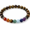 bracelet 7 chakras en Œil de tigre 8 mm – protection et Équilibre Énergétique bracelet 7 chakras en Œil de tigre 8 mm – protection et Équilibre Énergétique