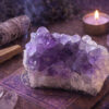 amas d'améthyste naturel