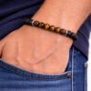 bracelet pierre de lave & œil de tigre – protection et énergie bracelet pierre de lave & œil de tigre – protection et énergie