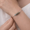bracelet labradorite naturelle avec cordon ajustable