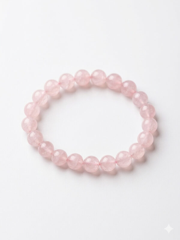 bracelet quartz rose 8 mm – douceur et énergie du cœur bracelet quartz rose 8 mm – douceur et énergie du cœur