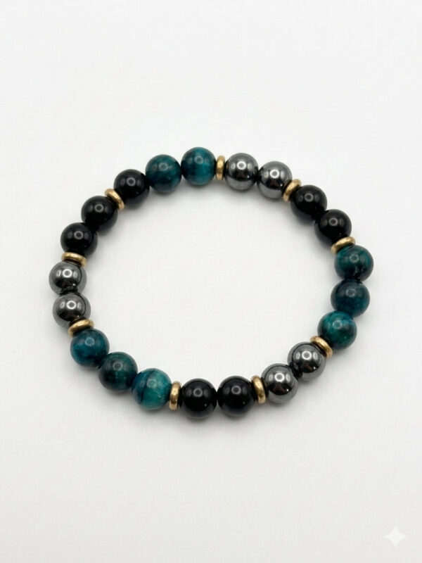 bracelet obsidienne noire, œil de tigre bleu et hématite – protection, ancrage et clarté mentale bracelet obsidienne noire, œil de tigre bleu et hématite – protection, ancrage et clarté mentale