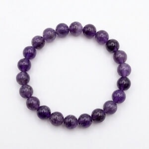 bracelet améthyste 8 mm