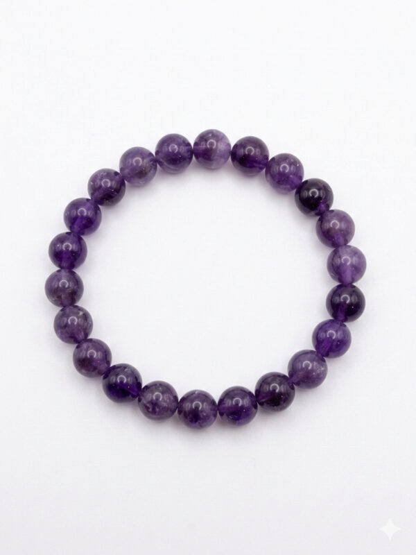 bracelet améthyste 8 mm