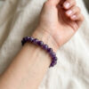 bracelet améthyste 8 mm