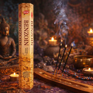 encens benjoin (benzoin) – boîte de 20 bâtons | purification & protection énergétique