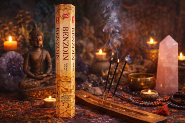 encens benjoin (benzoin) – boîte de 20 bâtons | purification & protection énergétique