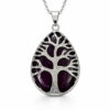 pendentif arbre de vie améthyste