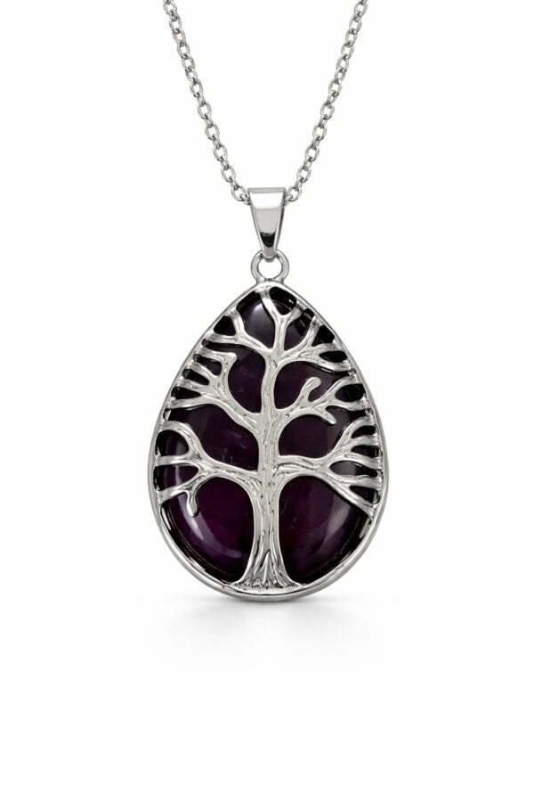 pendentif arbre de vie améthyste