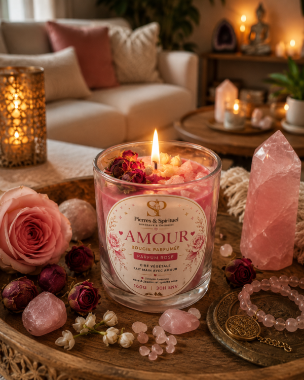 E8B9C402-AD53-49D2-91B0-13B18216740C Bougie Amour à la Rose – Quartz Rose & Fleurs Séchées